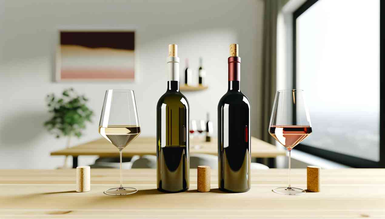 4 Tappi per Bottiglia di Vino, Tappo per Vino Sottovuoto, per Mantenere La Freschezza, Tappo per Bottiglia di Vino Riutilizzabile, a Prova di Perdite